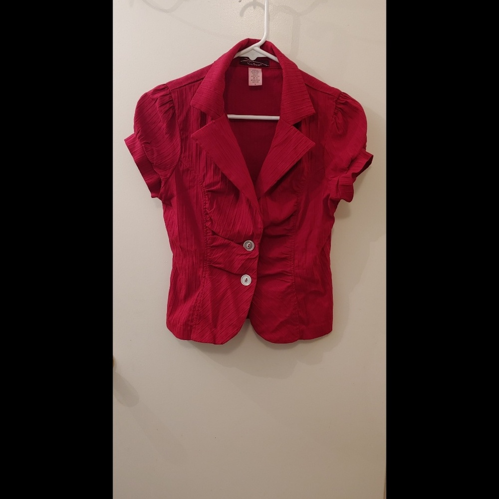 Red blazer/top